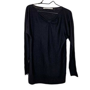 Twelfth Street Sweater L 100% Cashmere Womens Black Lightweight Sweater Sz Large